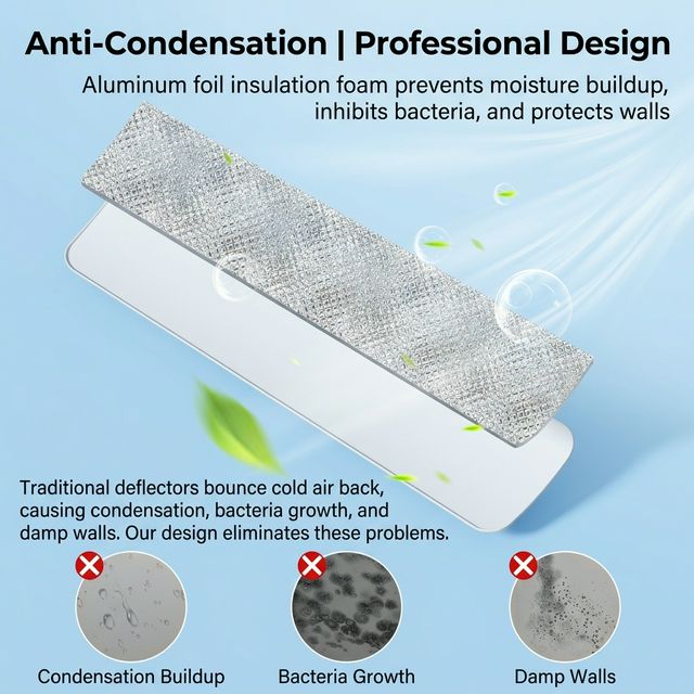 Anti-condensation aluminum foil insulation design