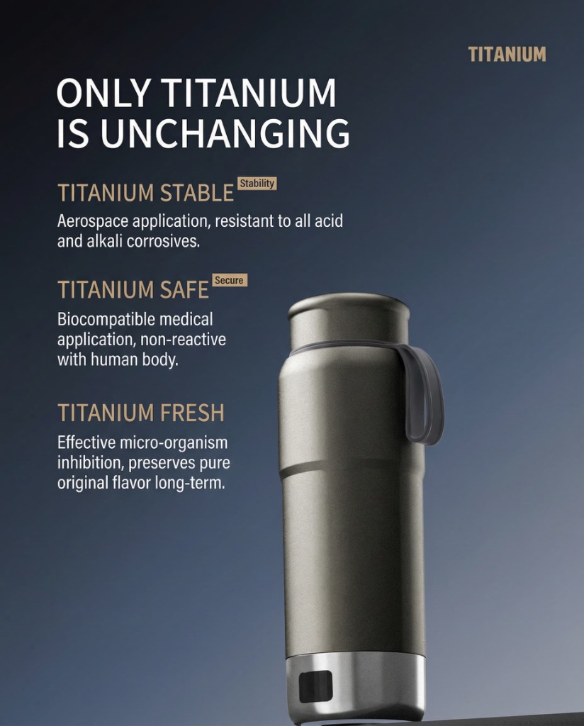Only Titanium Is Unchanging - Stable Safe Fresh